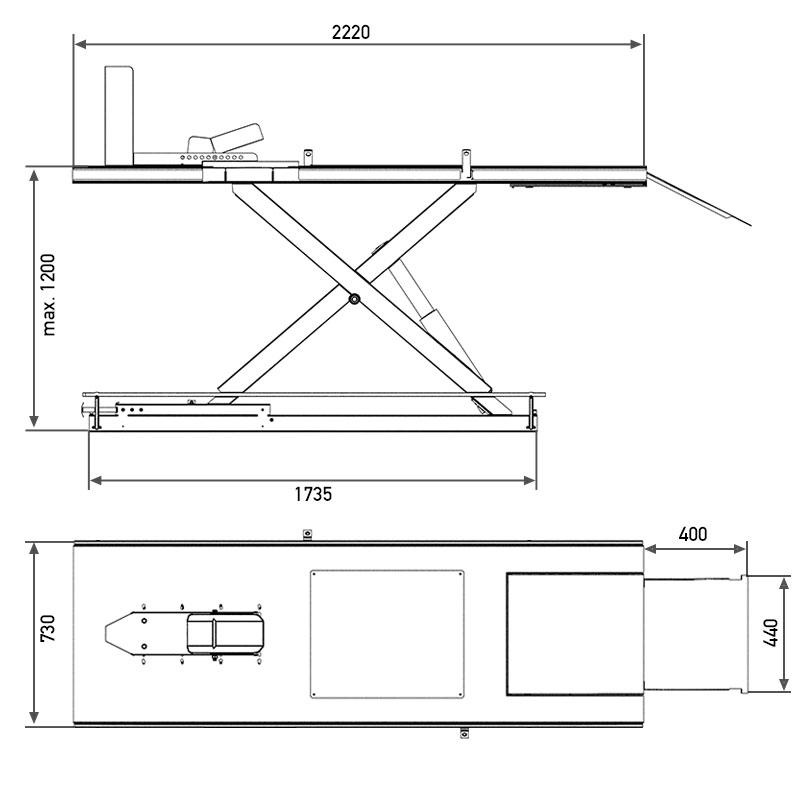 Motorheftafel professioneel 700KG 230V RP-R-MHB700-230V_SP | RP-Tools - Afbeelding 8